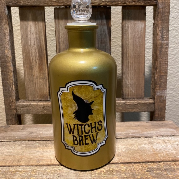 Halloween Potion Bottles Set Of 2, Witch’s Brew & Zombie Brew Potion Bottles - Picture 12 of 16